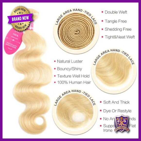 4 Bundle Brazilian Body Wave Human Hair Extensions 10 12 14 16 main image 5